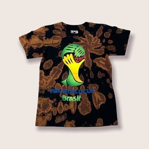 FIFA World Cup Brazil 2014 Bleach Dye T-Shirt